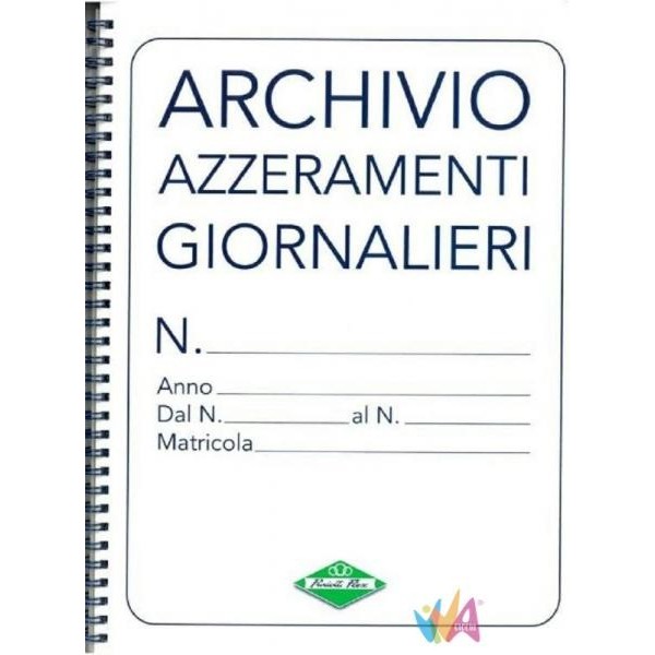 Archivio azzeramenti giornalieri per chiusure giornaliere registratori di  cassa - Cartabbia Shop