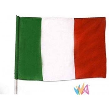 Bandiera Italia con asta...